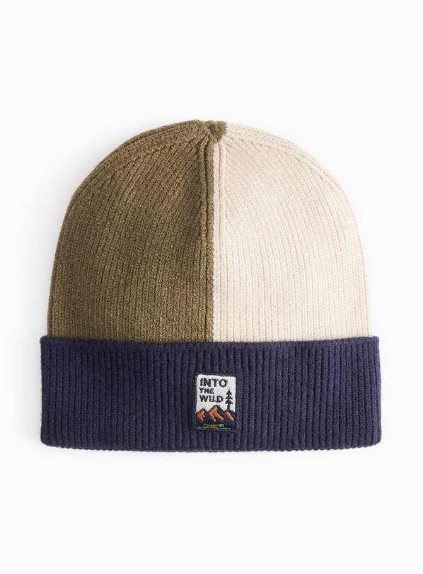 Colourblock Beanie Hat 3-5 years